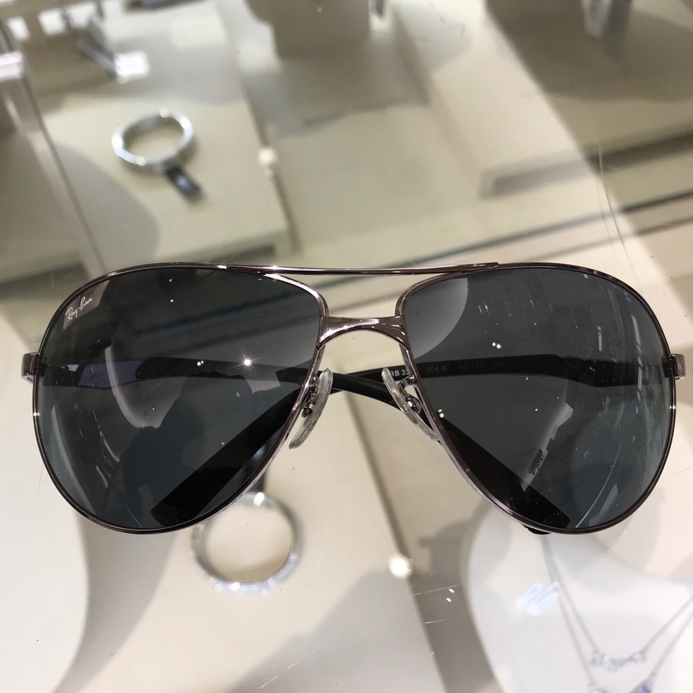 Ray-Ban RB3393 Pilot Sunglasses Dark Grey